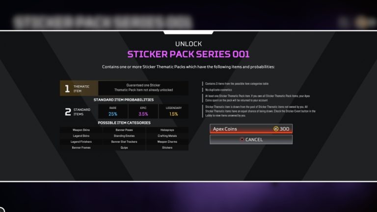 Apex Legends Stickers: Prices, Odds, And More