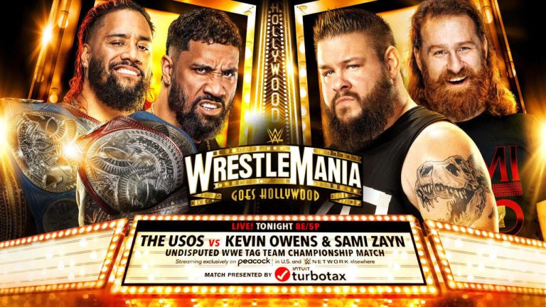 WWE Wrestlemania 2023 Night 1: The Usos Retain Tag Team Titles in Main Event Match Against Sami Zayn & Kevin Owens